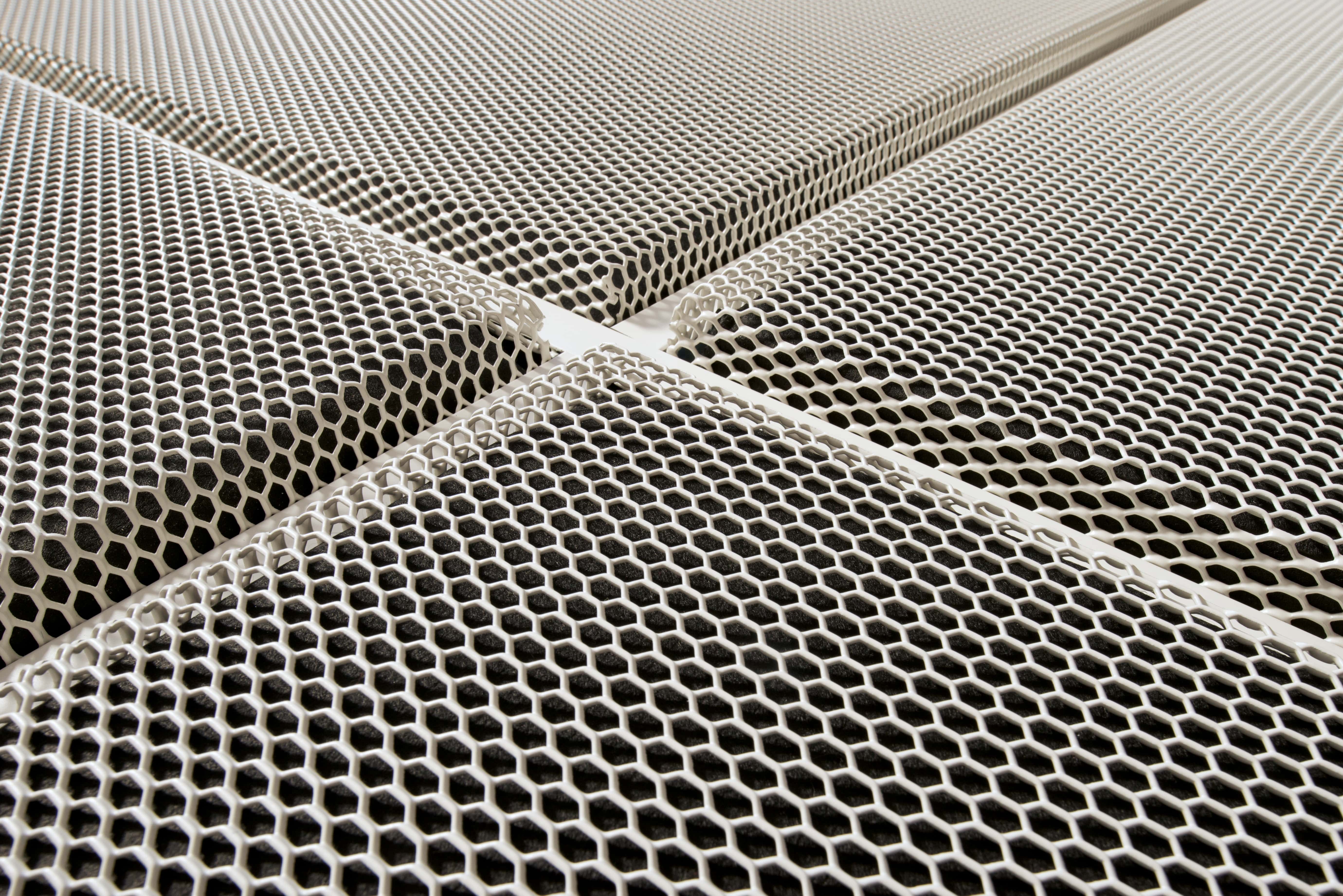 Mesh metal ceilings